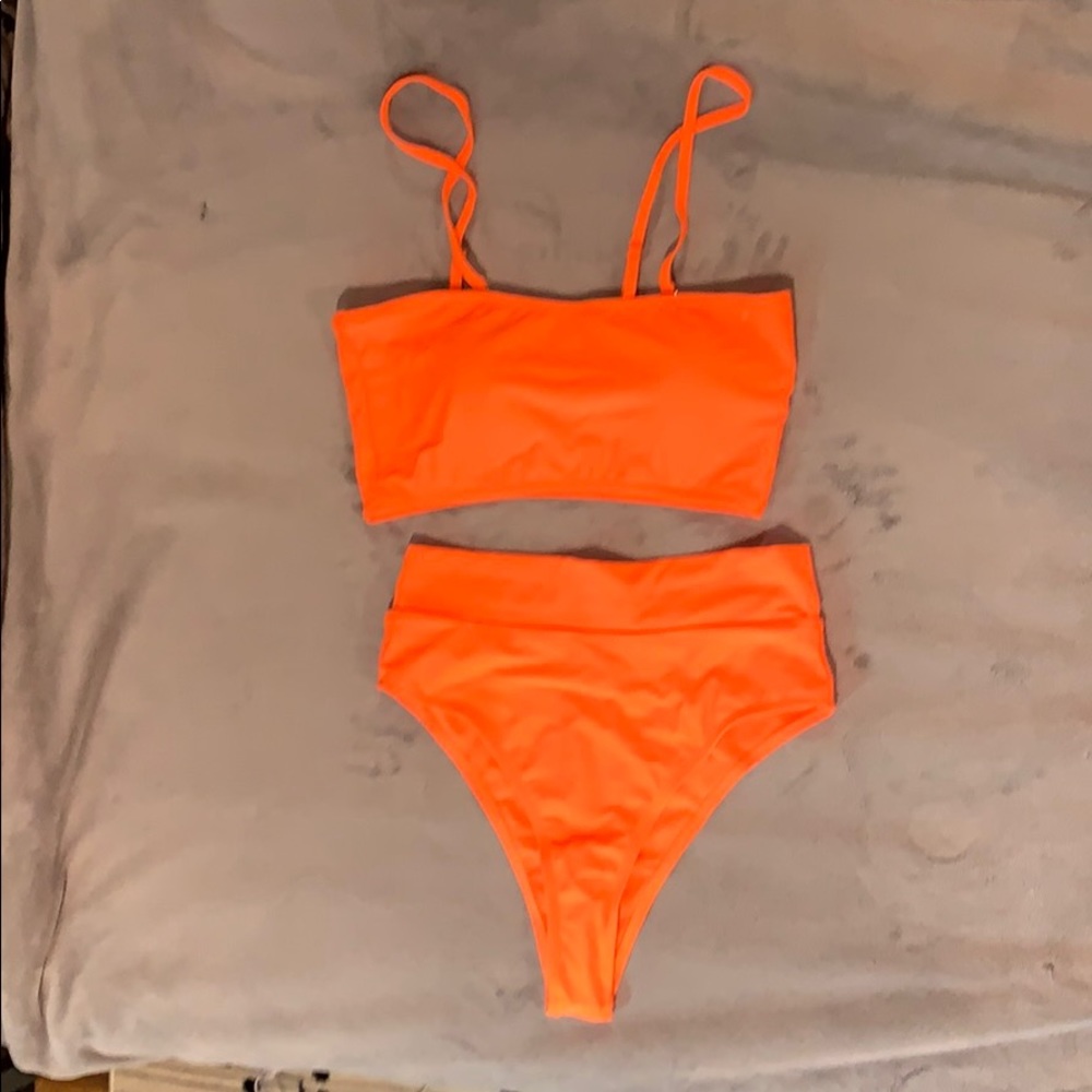 High waisted bikini set